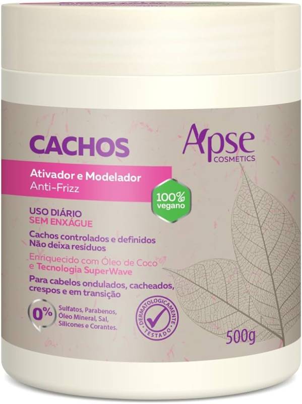 Creme para pentear antifrizz apse cosmeticos